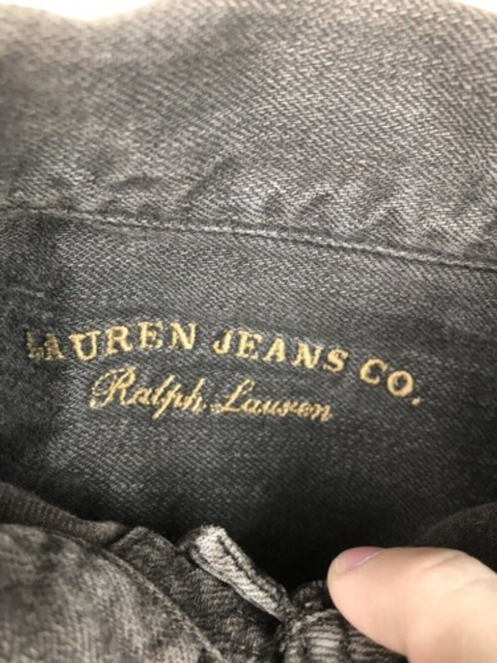 Lauren Jeans Co Ralph Lauren Denim Button Casual Jacket Women XS Brown Denim - Picture 2 of 9